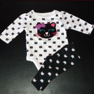 Garanimals Kitty Matching Set Onsie & Pant…